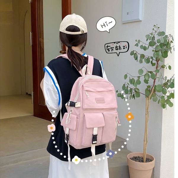 Balo đi học Unisex nam, nữ thời trang hàn quốc đi học đi chơi thời trang baloha