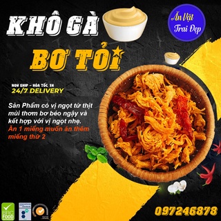 1KG Khô Gà Bơ Tỏi Loại 1 - Trai Đẹp Snack