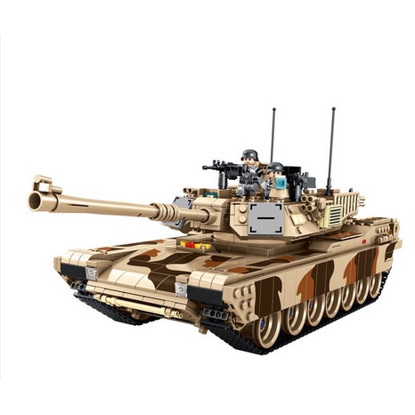 Xếp Hình Lego Panlos 632010 - Lắp Ráp Mô Hình Xe Tăng M1A2 ABRAMS 1630 Mảnh Ghép