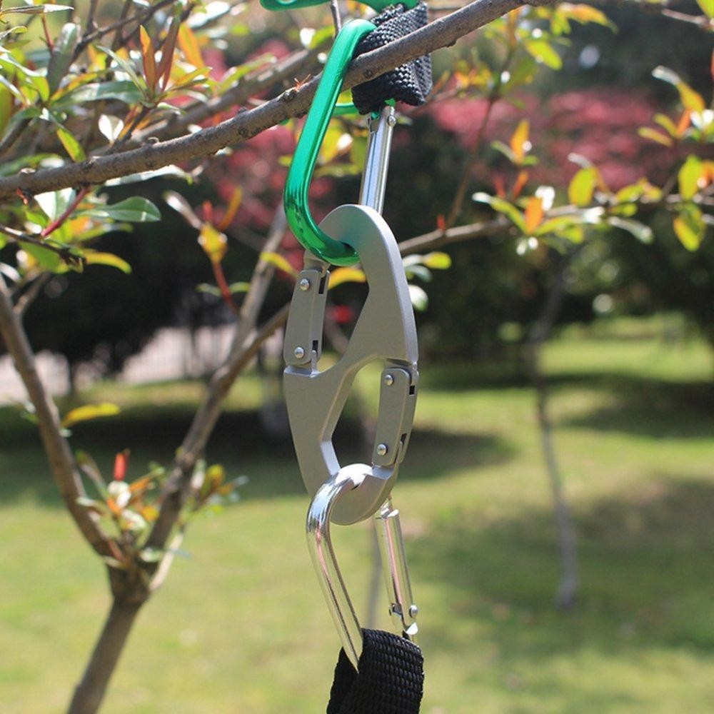 Móc khóa phượt kẹp leo núi dạng Carabiner hình số 8 bằng nhôm thiết kế hiện đại Phặn Phặn