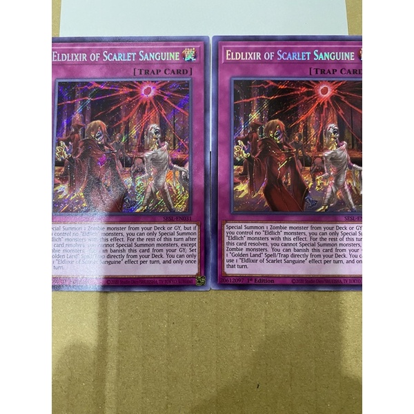Thẻ bài Yugioh Eldlixir of Scarlet Sanguine - SESL-EN031 - Secret Rare 1st Edition