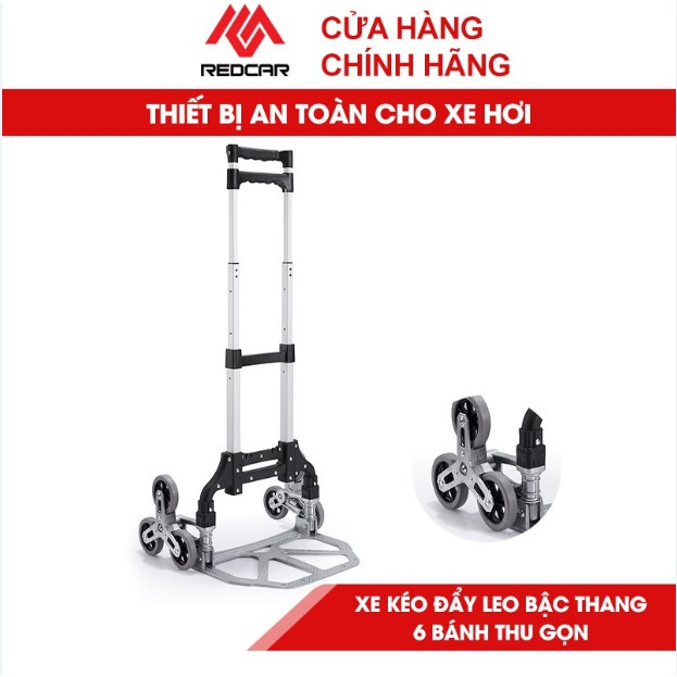 Xe Đẩy Hàng Leo Cầu Thang 6 Bánh Gấp Gọn, Xe Kéo Hàng