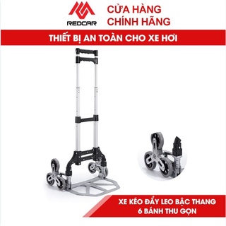 Xe đẩy hàng leo cầu thang 6 bánh gấp gọn, xe kéo hàng