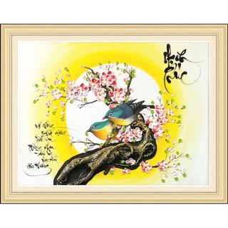Tranh đính đá hạnh phúc ms 77555