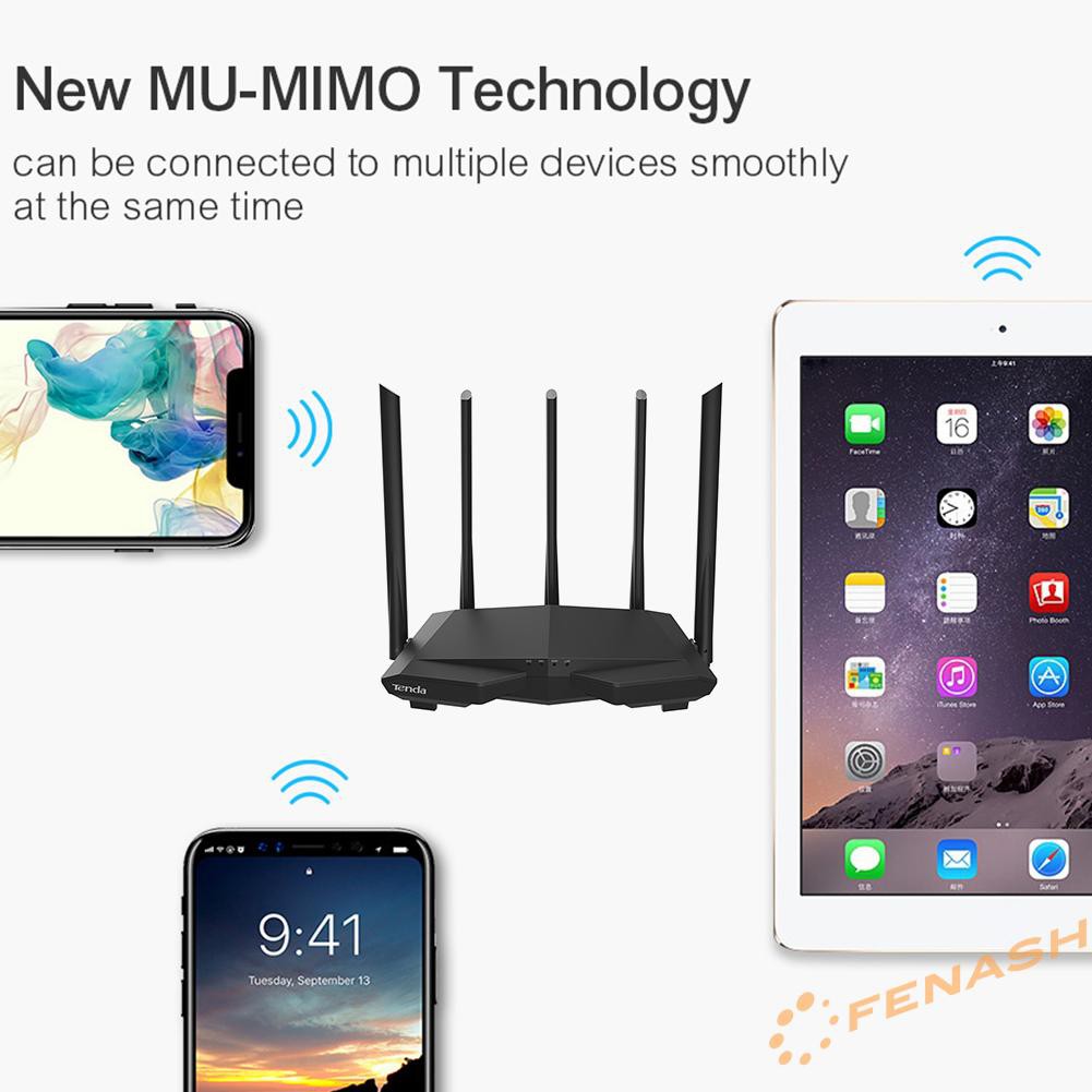 Bộ Phát Wifi Không Dây Tenda Ac7 1200m 2.4 + 5ghz Với 5 Ăng Ten | BigBuy360 - bigbuy360.vn