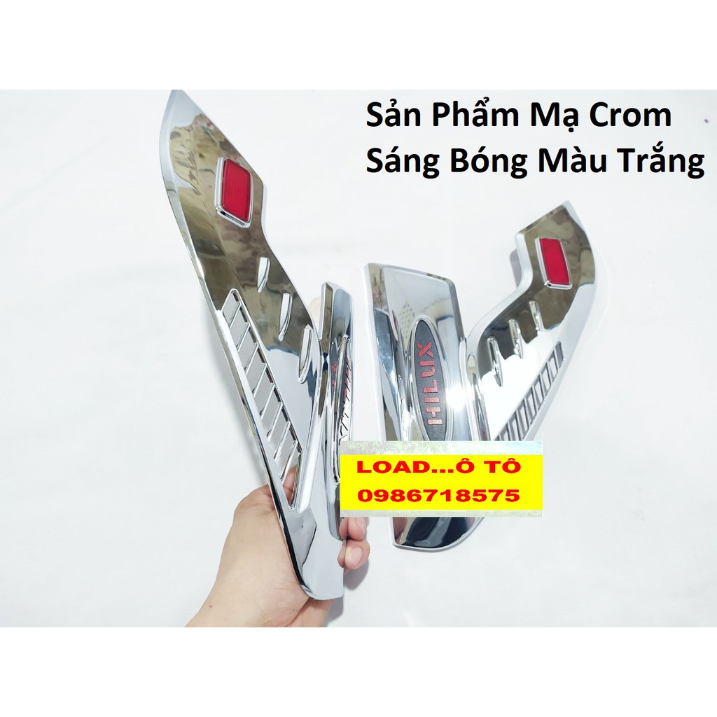 Bộ Ốp Viền Đèn, Tay Hõm, Nắp Xăng Toyota Hilux 2021-2022 Hàng Nhựa ABS Mạ Crom Sáng Bóng