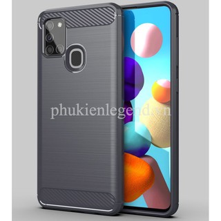 Ốp lưng SamSung Galaxy A21s vân sợi Carbon Rugged