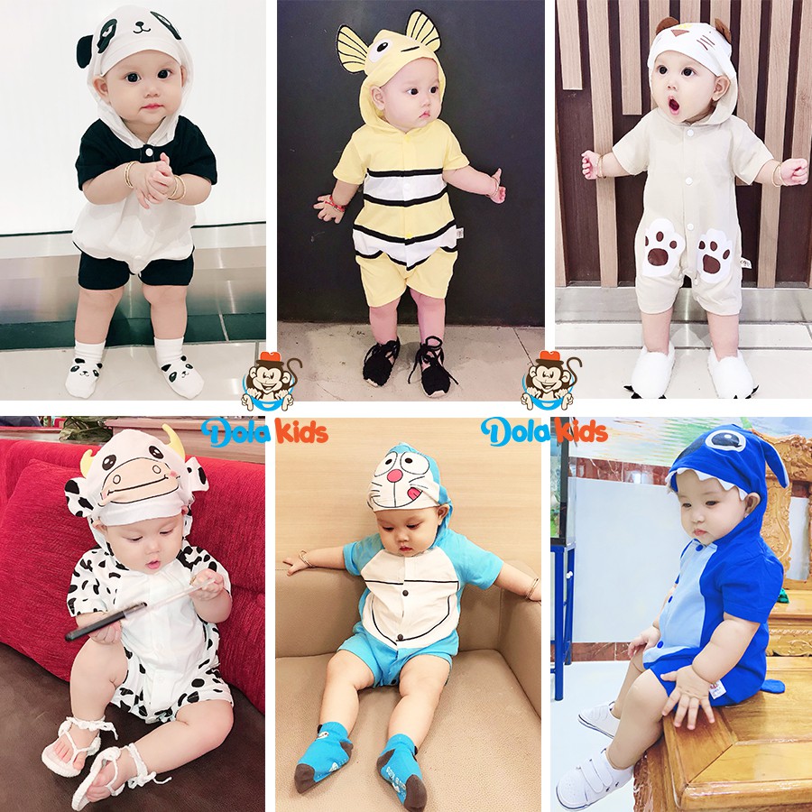 Body hình thú cho Bé - Set trang phục body 4-15kg - DoLaKids