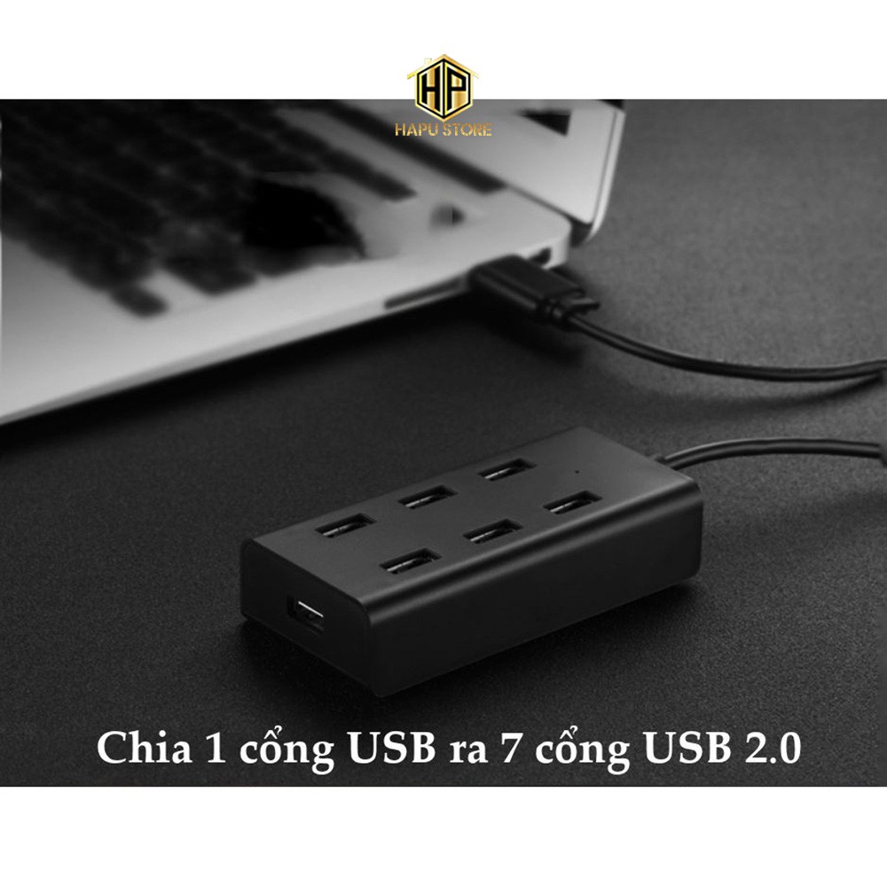 Hub USB 7 Cổng Ugreen 30374 chuẩn USB 2.0 cao cấp - Hapustore