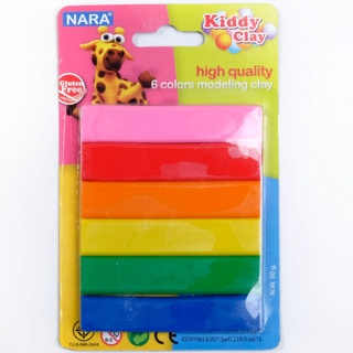 Đất nặn 6 màu kiddy clay 50g st-50-6