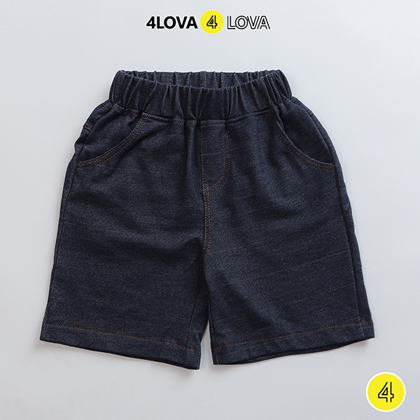 Quần short jeans bé trai 4LOVA khoẻ khoắn, năng động