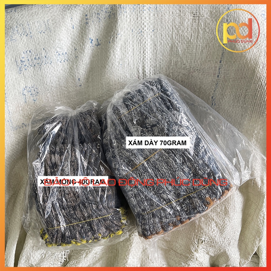 10 cặp găng tay bảo hộ làm vườn, chất liệu vải sợi polyester dệt bền bỉ đủ màu sắc tiết kiệm giá rẻ