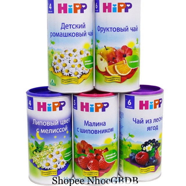 Trà Hipp Nga cho bé 4/6 tháng tuổi 200g