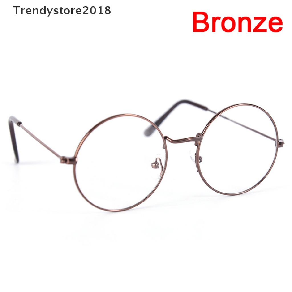 Mắt Kính Gọng Tròn Bằng Kim Loại Phong Cách Cổ Điển Sang Trọng Thời Trang 2018