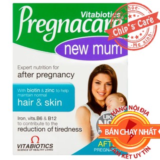 [Mã 229FMCGSALE giảm 8% đơn 500K] Vitamin Pregnacare New Mum Khôi phục Tóc và Da Cho Mẹ Sau Sinh