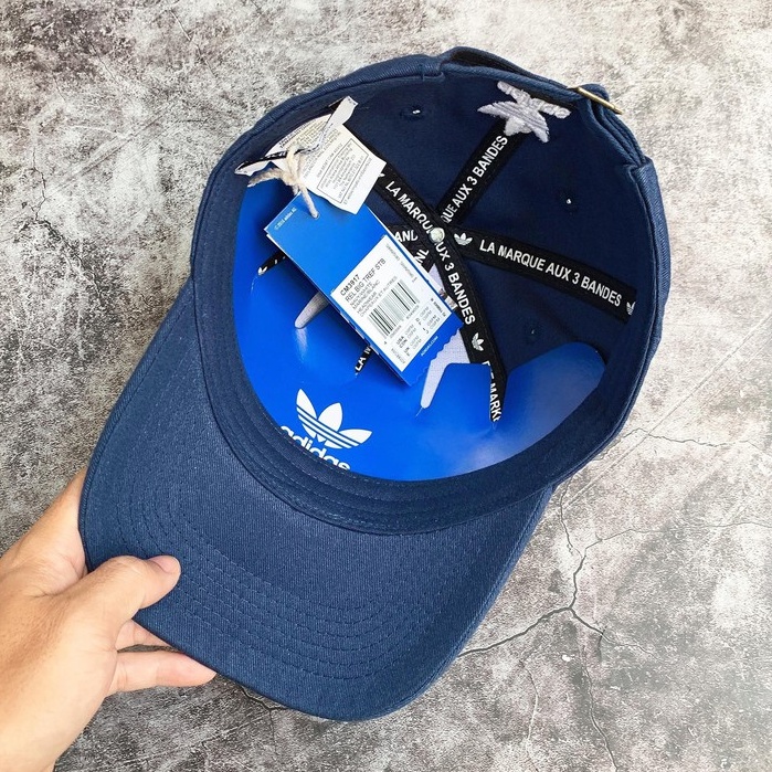 ⚡️ [ 💖 FREESHIPING 💖 ] Mũ / Nón thể thao Adidas RELAXED BIG TREFOIL HAT - Navy | CM3917 / HÀNG XUẤT DƯ XỊN | SẴN HÀNG