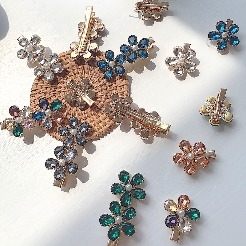 Kẹp Tóc Đuôi Ngựa Mini Hình Hoa Màu Kẹo Thời Trang Hàn Quốc Cho Nữ