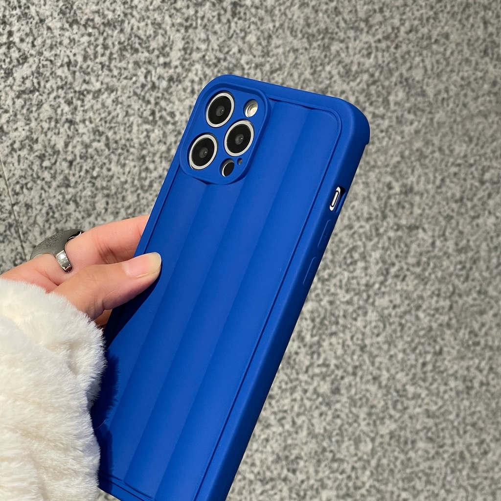 Ốp Điện Thoại Hình Trứng Cuộn Màu Xanh Dương Cho iphone 13 13 promax X XS Xr max 11pro max 12 pro max