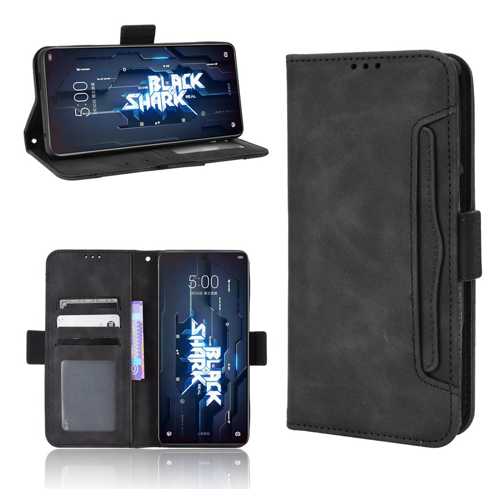 Ốp Điện Thoại Da PU Dạng Ví Đế Lật Có Nhiều Ngăn Đựng Thẻ Cho Xiaomi Black Shark 5 Pro 5G BlackShark 5 RS