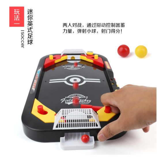 Siêu phẩm - Trò chơi đối kháng 2 chế độ chơi bóng trên băng Air Hockey thể thao cho gia đình, trẻ nhỏ