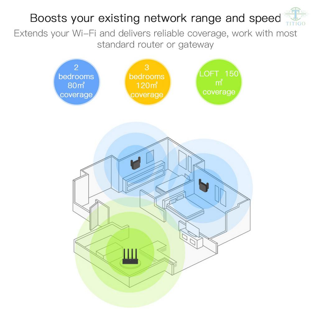 Ť Xiaomi Mi WiFi Repeater Pro Extender 300Mbps Wireless Network Wireless Signal Enhancement Network Wireless Router