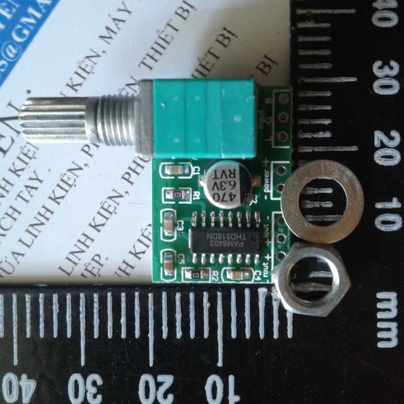 Module Khuyếch Đại âm thanh Audio 5V PAM8403 8403 loa đôi 2x3W VR-AU8403 kde0023