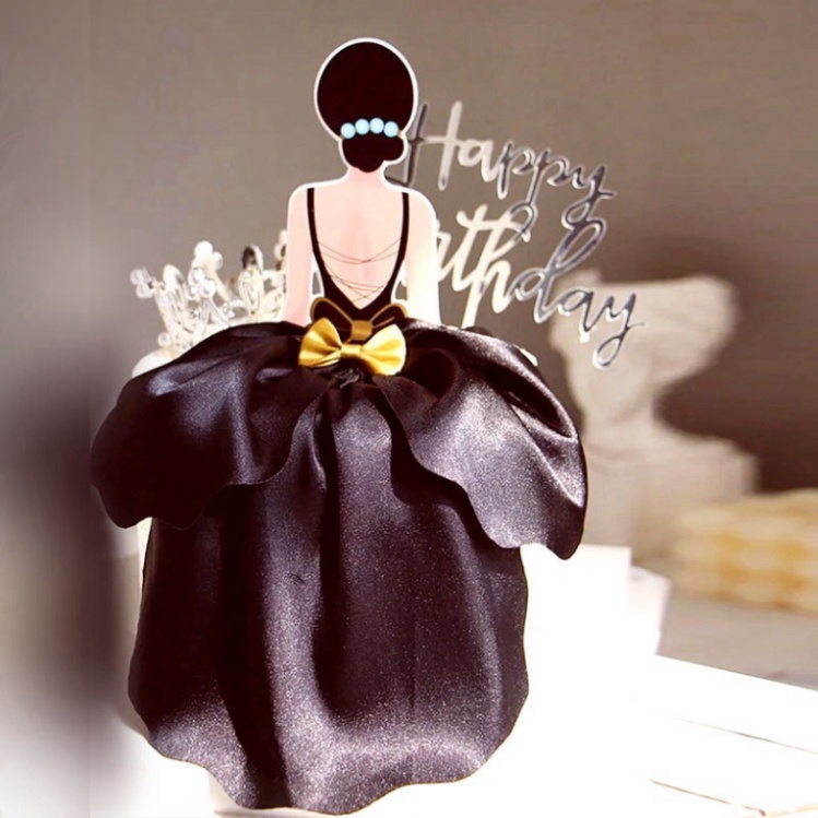 phụ kiện bánh kem sinh nhật  [FREESHIP❤️] que cắm cô gái vải