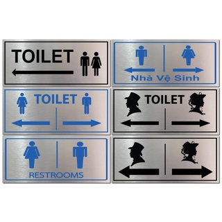Bảng chỉ dẫn nhà vệ sinh, biển chi dẫn WC, bảng chỉ dẫn toilet