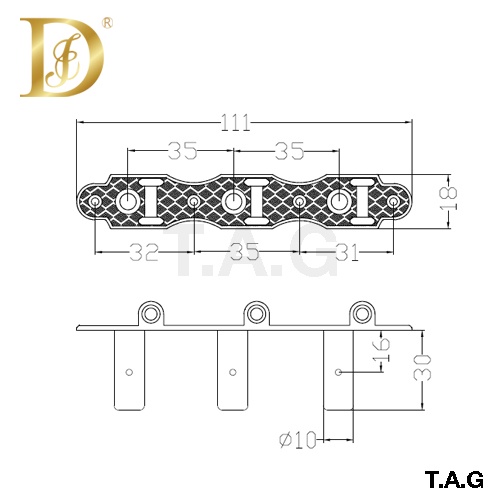 Bộ khoá đàn Guitar Classic DerJung DJ103 cao cấp chính hãng
