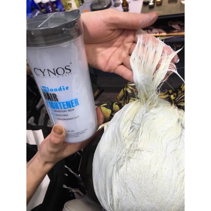 [Hàng mới về] Chính Hãng Bột Tẩy Tóc Cynos Xanh Và Bột Tẩy Tím CYNOS - Chuẩn công ty Á Châu Hair Bleaching Powder