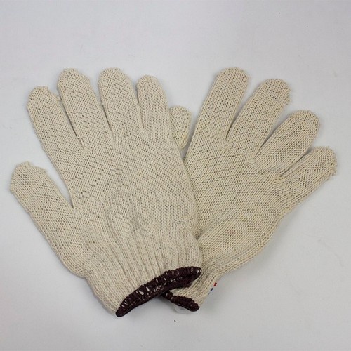 Găng tay len, găng tay lao động dệt kim trắng ngà 60g. Hàng dày dặn, len tốt.