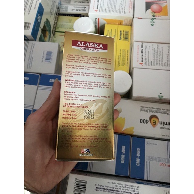 DẦU CÁ ALASKA OMEGA 3-6-9 TĂNG CƯỜNG THỊ LỰC (100 viên)