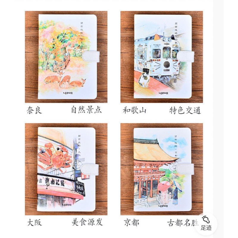 Sổ ghi chép hình cửa hàng Nhật Bản siêu xinh ,sổ tay sổ ghi chú