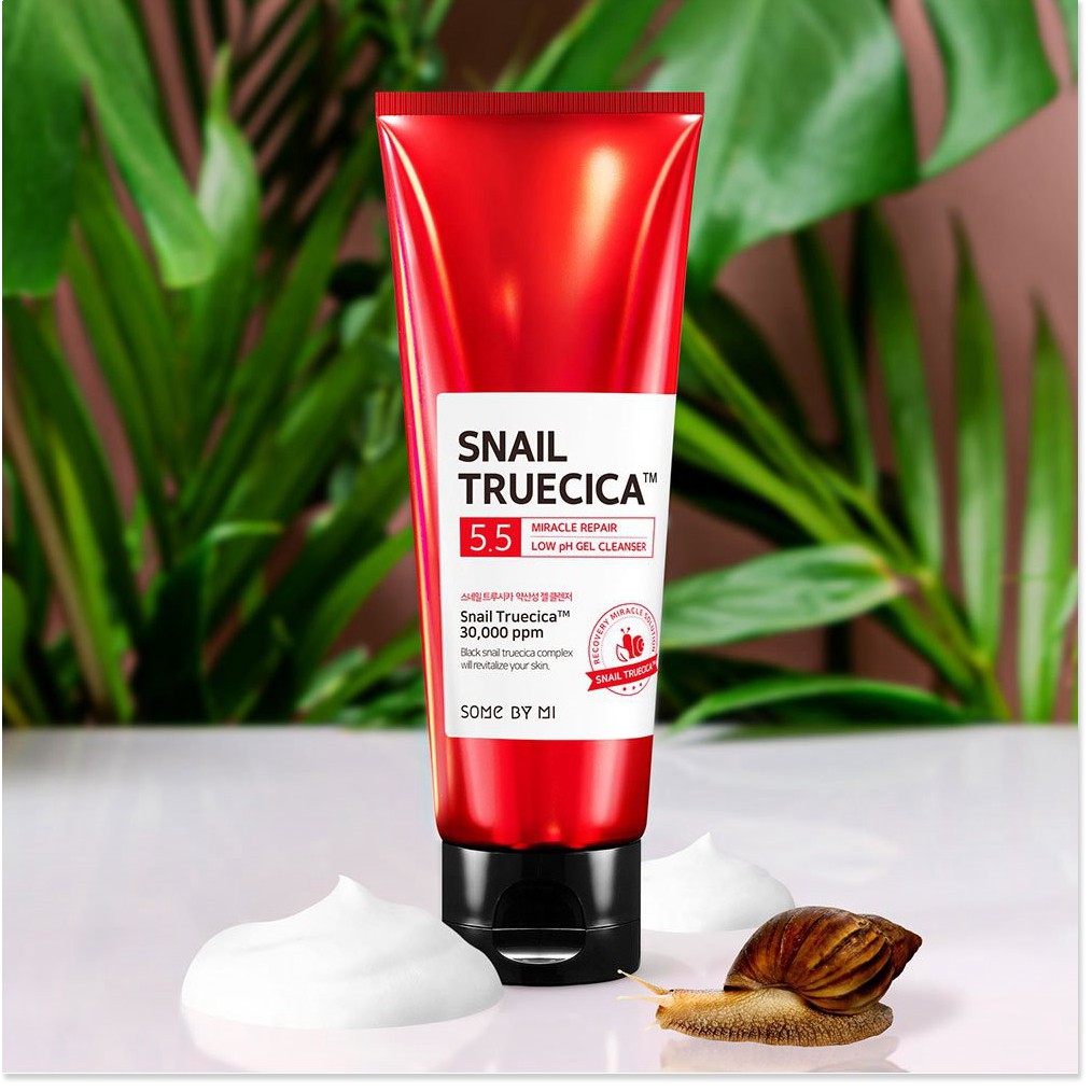 [Mã giảm giá mỹ phẩm chính hãng] Sữa Rửa Mặt Ốc Sên Dịu Nhẹ, Tái Tạo Da Snail Truecica Some By Mi 100ml