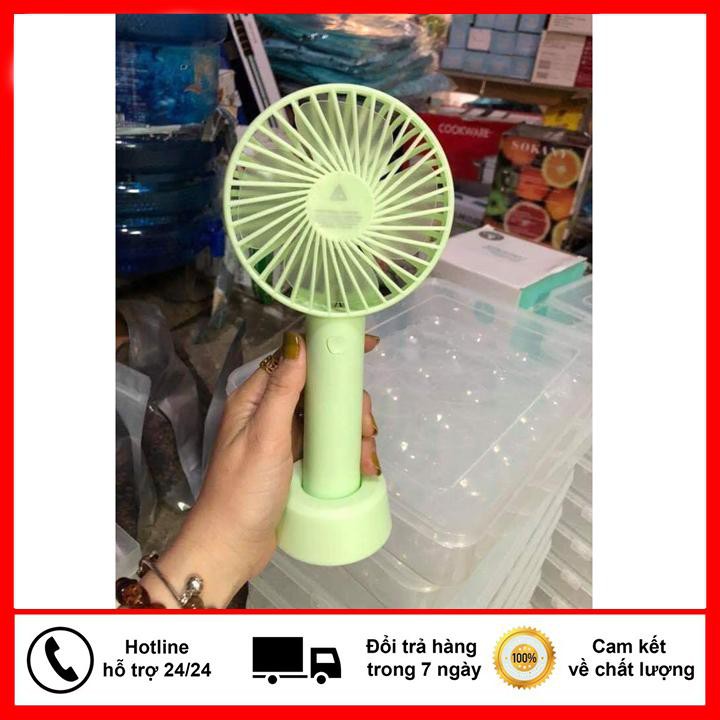 Quạt Mini Fan Có Pin Sạc Cầm Tay Tuỳ Chỉnh 3 Cấp Độ Siêu Mát Hàn Quốc(Nhiều Màu)