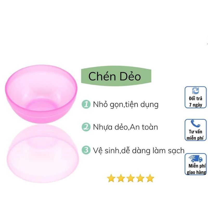 Chén Dẻo Trộn Bột Mặt Nạ