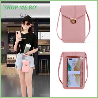 Túi đựng điện thoại cảm ứng trong suốt đeo chéo mini