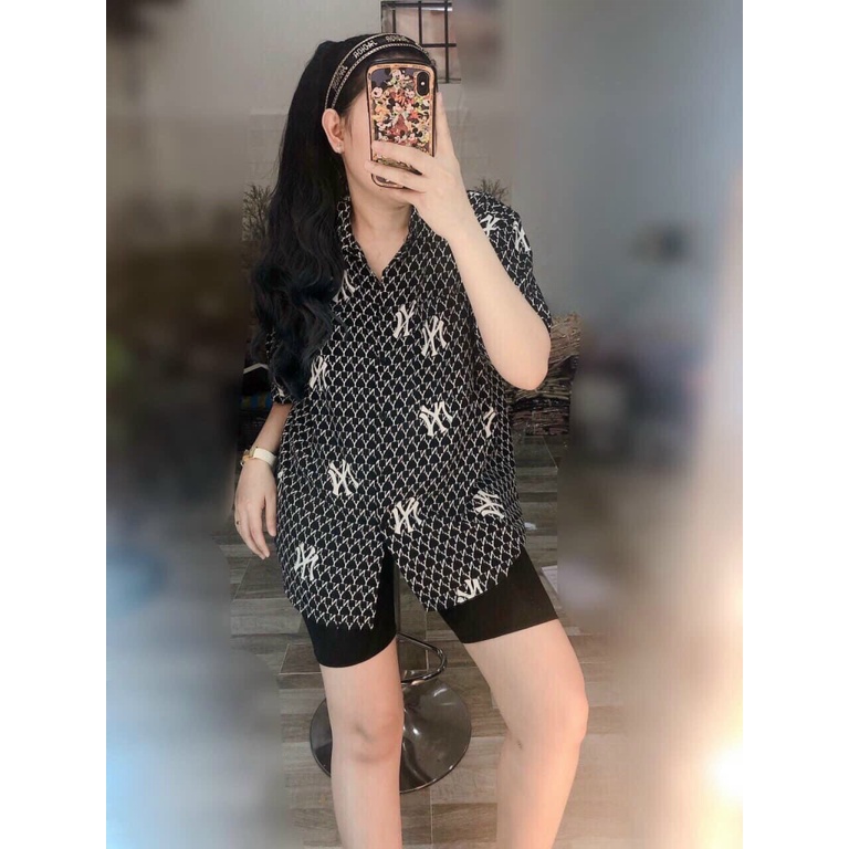 (HCM) ÁO SƠ MI FORM RỘNG - KÈM QUẦN NGẮN , TRÊN GỐI SIÊU XỊN THỜI TRANG XINH XINH CHO CÁC CHỊ EM KME FASHION