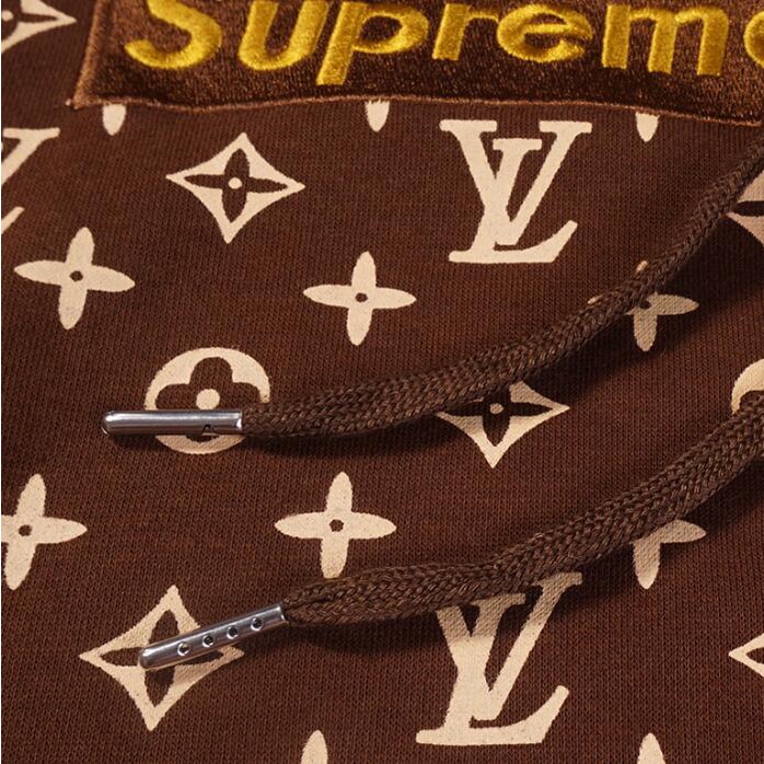 Áo Hoodie SUP L-V Chất Liệu Cotton Thêu Họa Tiết Thời Trang Cho Nam Nữ