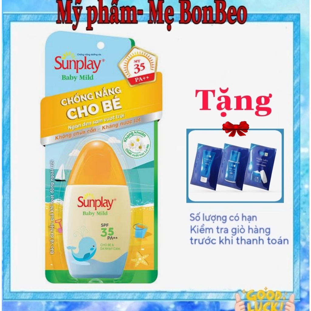 Sữa chống nắng cho bé và da nhạy cảm Sunplay Baby Mild SPF 35, PA++ 30g