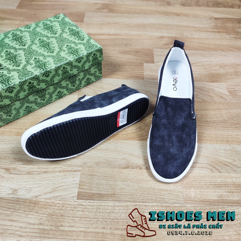 Giày Slip on nam, Giày lười vải nam LEYO Chính hãng Chất liệu vải lưới siêu thoáng mát đế kếp cao cấp - Mã SP A6235