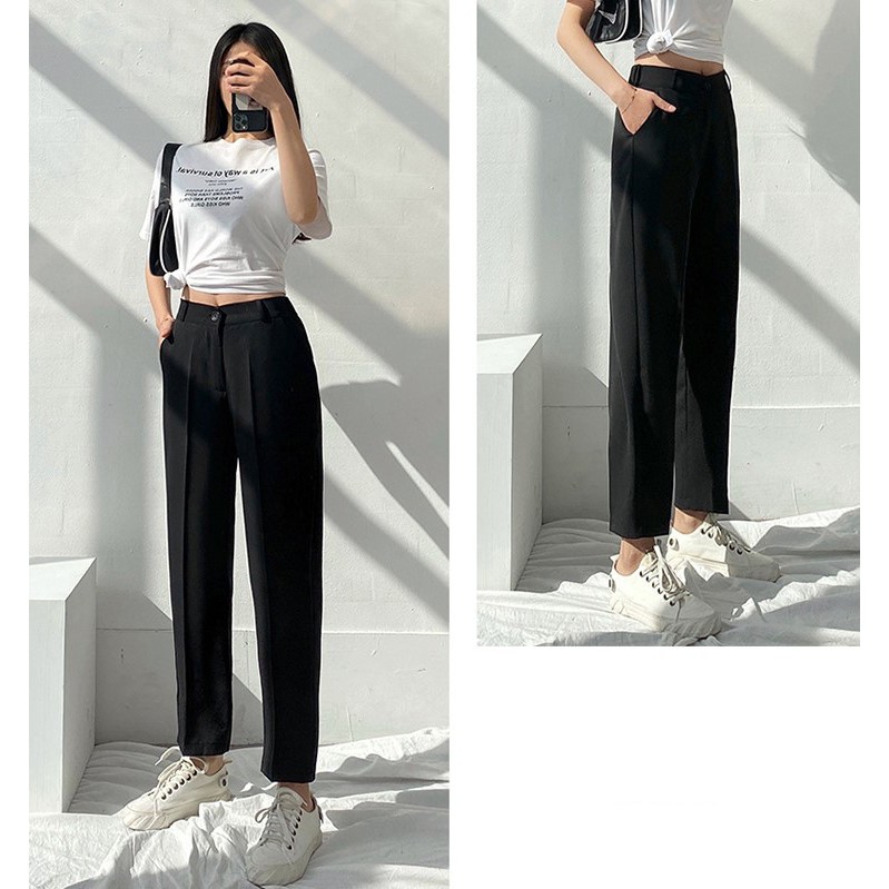 [Kèm Video SP] Quần Nữ Dáng Baggy Cao Cấp Trơn Màu Basic Kiểu Dáng Trẻ Trung Thời Trang Sugal QUAN NU SG 006