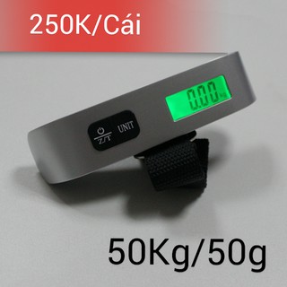 CÂN ĐIỆN TỬ CẦM TAY MÓC HÀNH LÝ 50Kg/0,5Kg
