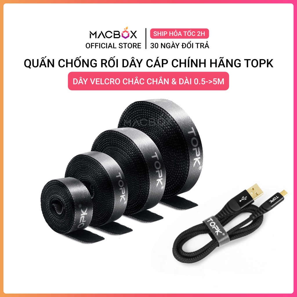 Dây Quấn Chống Rối TOPK Dành Cho Dây Cáp/Tai Nghe Tiện Dụng