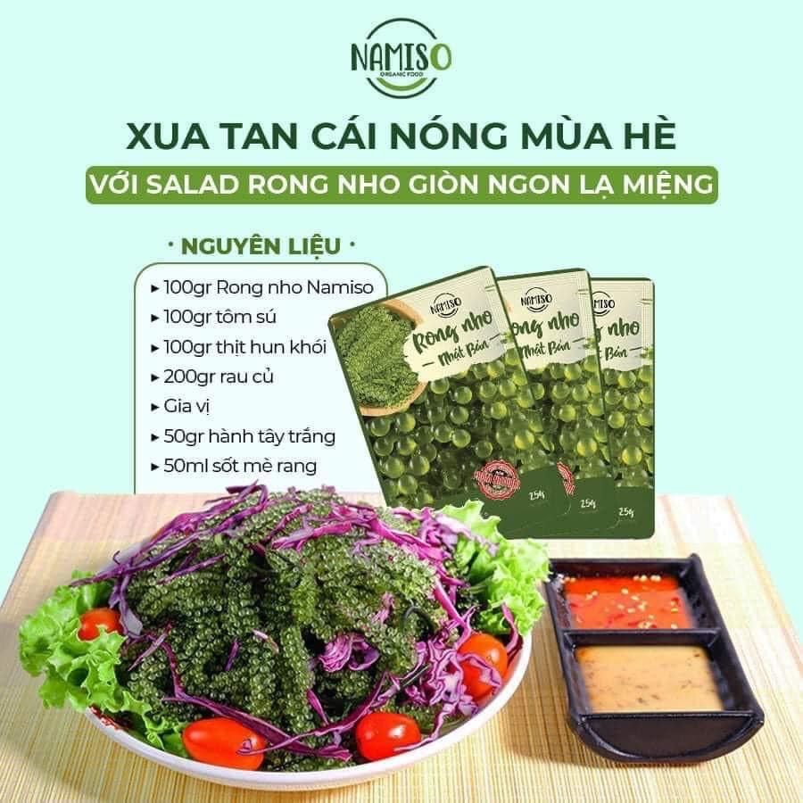 [ Quà tặng là thun cột tóc] Rong Nho Tách Nước Namiso 25Gr -Công Nghệ Tách Nước Tiêu Chuẩn Nhật Bản | BigBuy360 - bigbuy360.vn
