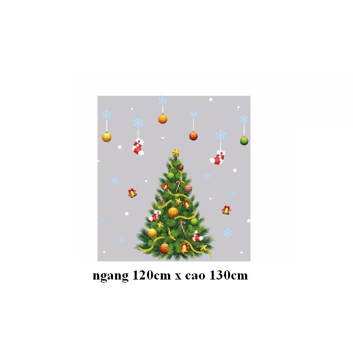 Decal trang trí Cây Thông NO-EL Lớn