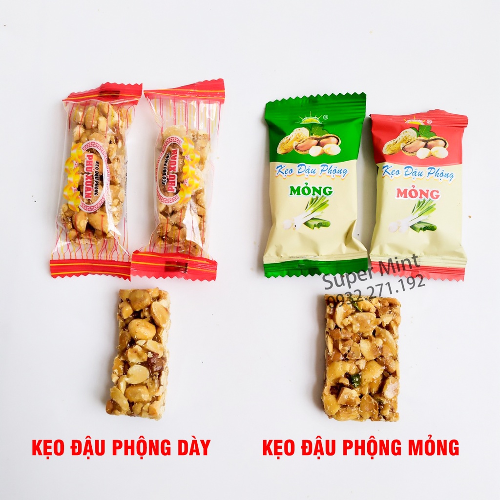 Kẹo đậu phộng - kẹo mè - kẹo gạo lứt ngon giòn Super Mint