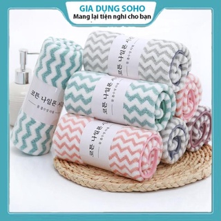 Khăn Mặt Hàn Quốc 50x35cm (Có Dòng Kẻ)