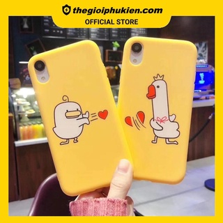 ốp lưng iphone hình gà vịt chém tim ốp iphone 6 6s 7 8 plus x xs xr xs max 11 pro max - a74