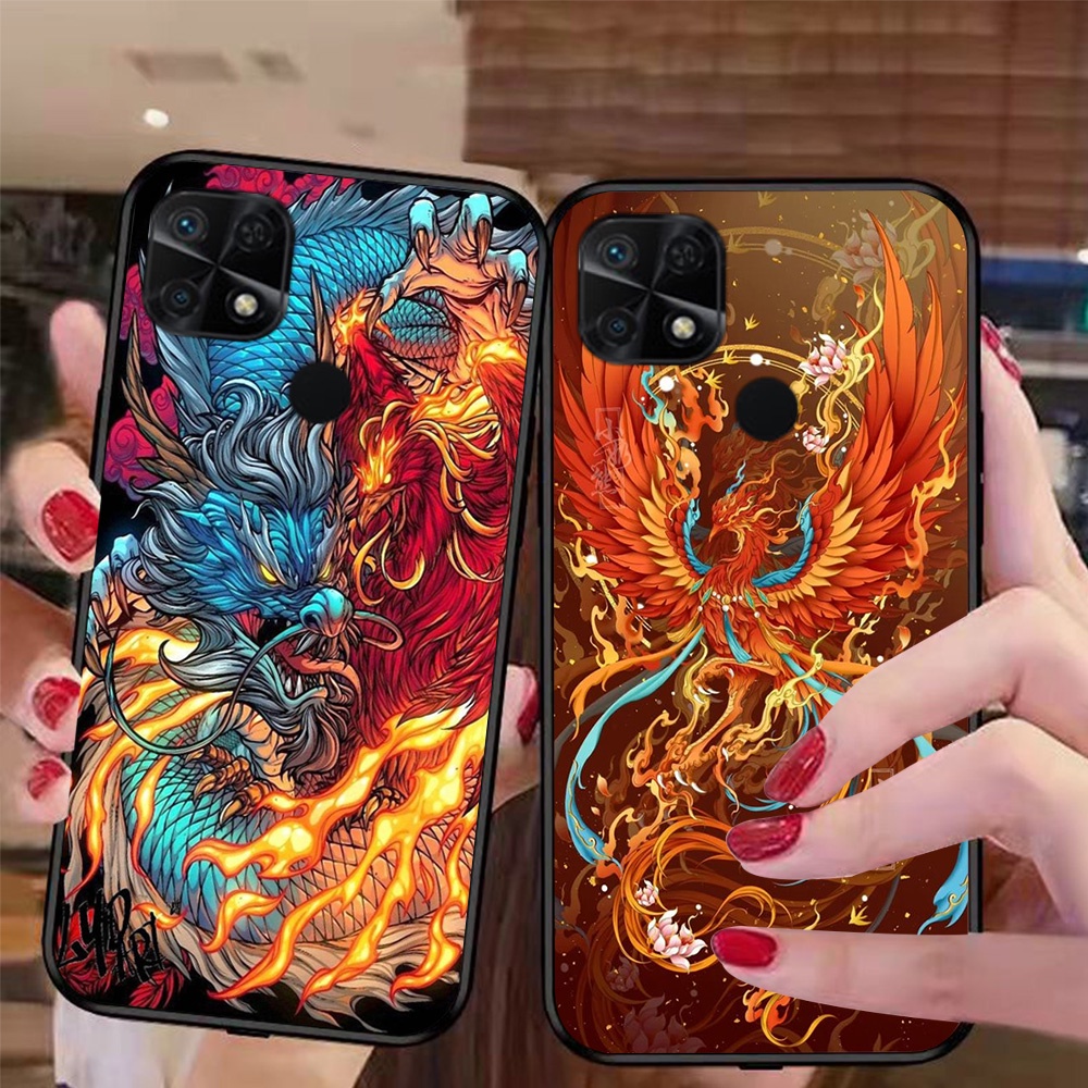 Ốp lưng điện thoại Xiaomi redmi 10c hổ , rồng , phượng hoàng ốp lưng giá rẻ